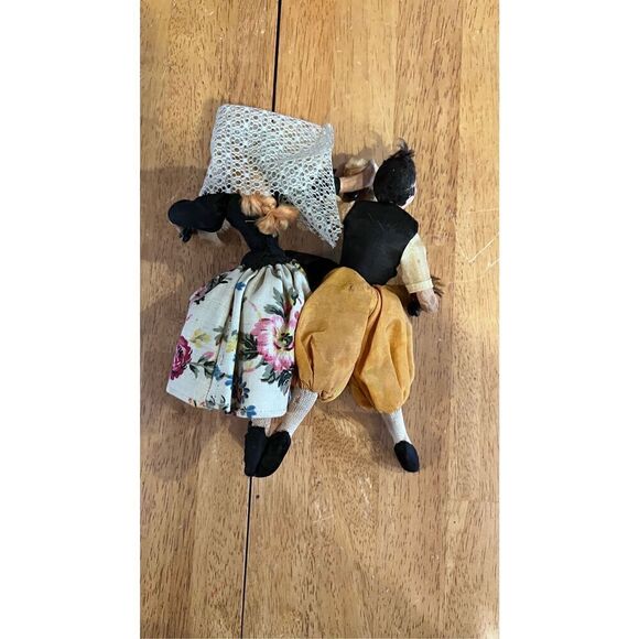 TWO VINTAGE ROLDAN KLUMPE CLOTH DOLLS ~ MAN & LADY in SPANISH DRESS - Picture 3 of 8